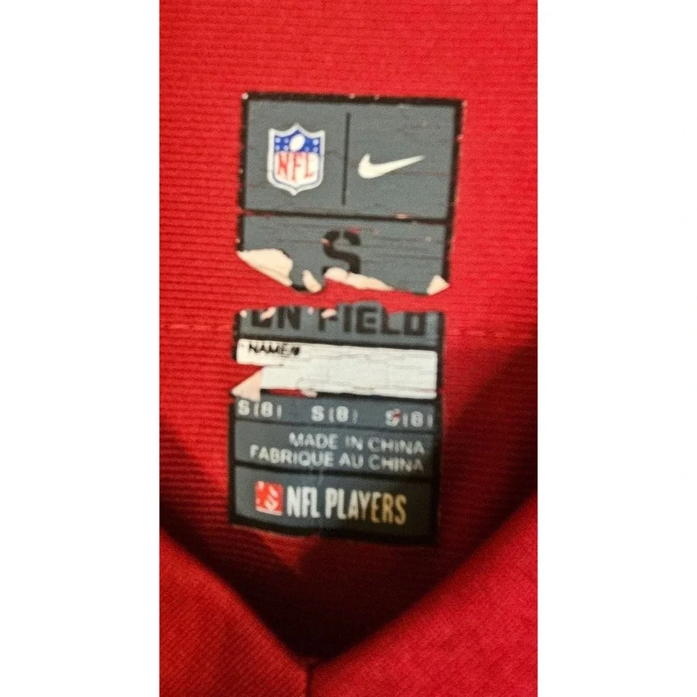 Nike Julian Edelman New England Patriots Red Game Jersey Size S
